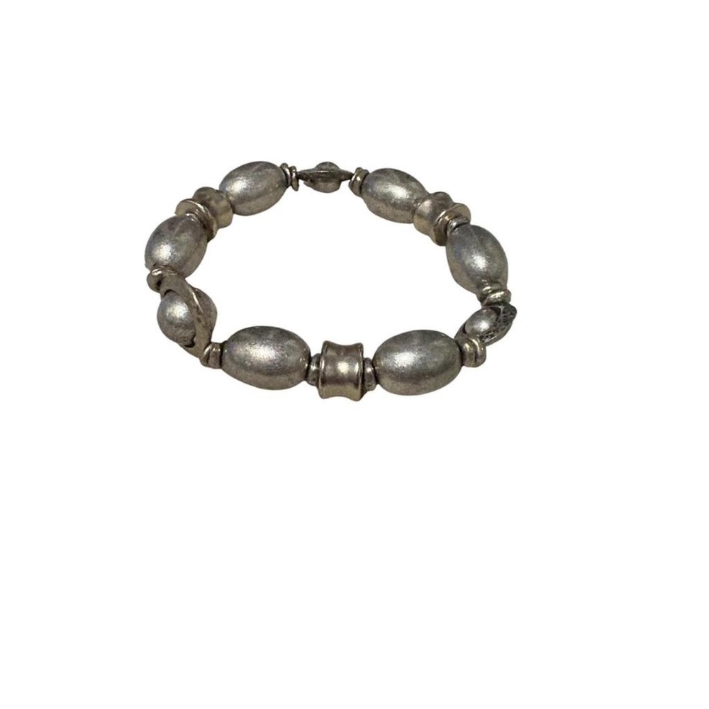 Vintage silver beaded bracelet